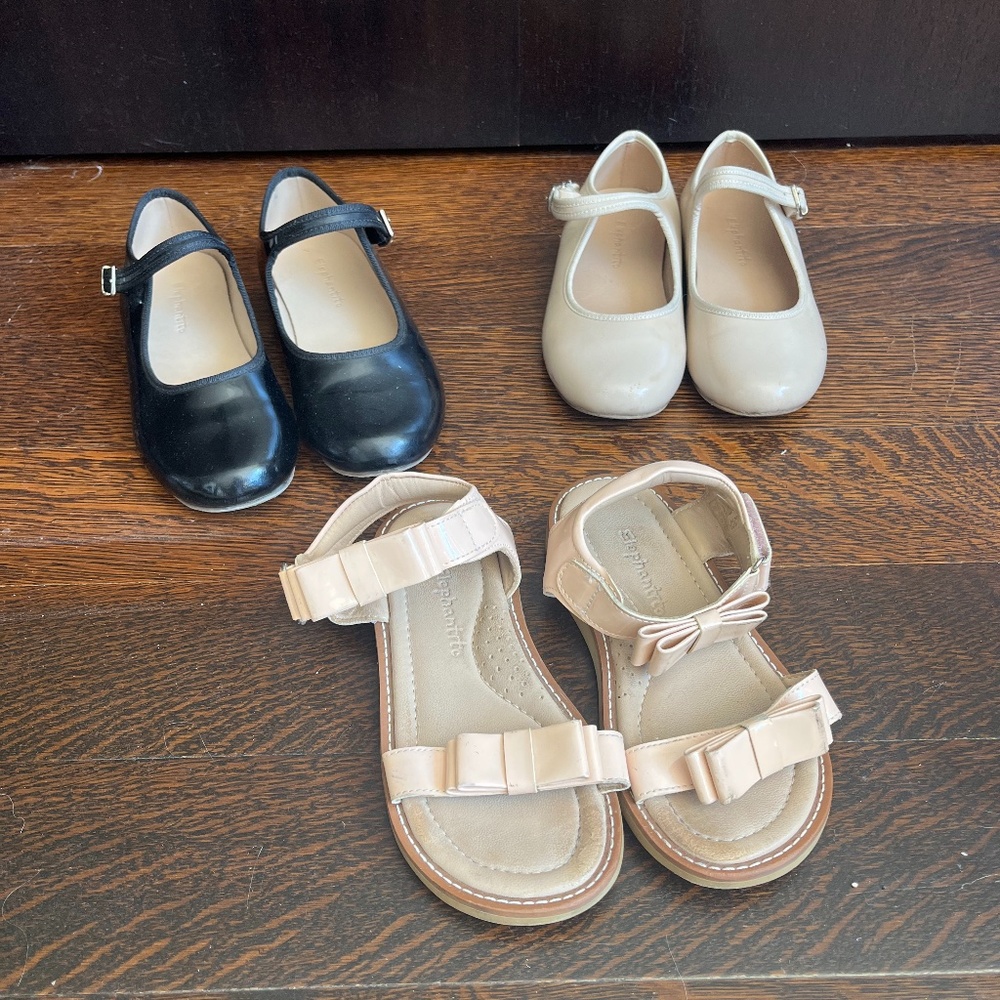 Elephantito Girls Dress Shoe Bundle (size 10-12)